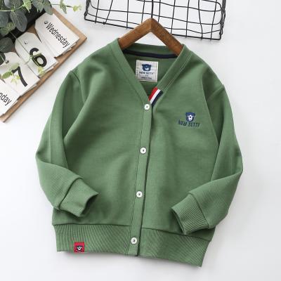 China Private Label Anti-shrink Modern Designer Cotton Soft Kids Boy Knit Comfortable Slim Cardigan Sweater Coats for sale