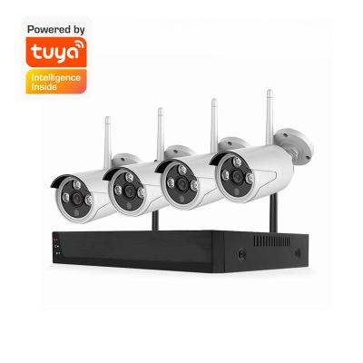 China NIGHT VISION 2mp 4ch CCTV System 1080P 2.0MP NVR CCTV System 1080P 2.0MP NVR Wireless Outdoor IP CCTV Security Video Surveillance System Kit for sale