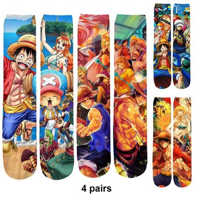 China YS-CX36 Mens QUICK DRY Anime Tube Sokkies Meias Funny Cartoon Skarpetki Loading Corap Calcetas Hombre Calcetines Socks for sale