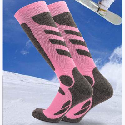 China Custom Knee High Mens Womens Breathable Waterproof Breathable Sports Cotton Polyester Increasing Ski Socks for sale