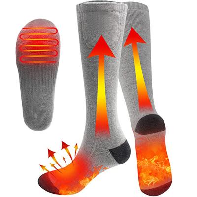 China Long Sock Ski Intelligent Heating Socks Antibacterial Winter Heat Support Outdoor Riding Riding Rechargeable Heated Socks for sale