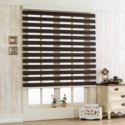 China Protection Blackout Double Layer UV Blind Pure Zebra Roller Blinds In Korea for sale