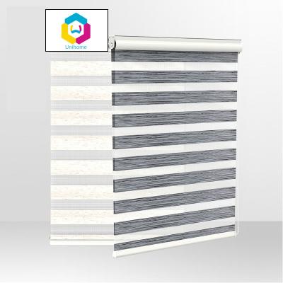 China UV Protection Home Blackout Zebra Roller Decorative Window Blind For Living Room for sale