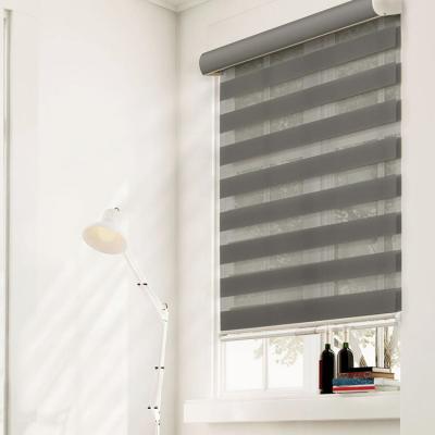 China Day and Night UV Protection Motorized Blackout Zebra Roller Zebra Shades for sale