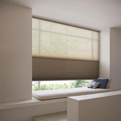 China Day and Night Honeycomb Energy Saving Manual Cellular Window Shade and Heat Protection for sale