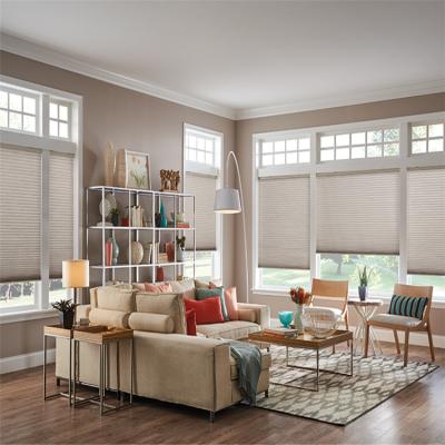 China Heat protection and energy-saving non-woven fabric cordless cellular top down and bottom up honeycomb shades for sale