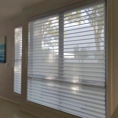 China UV Protection Electronic Remote Control Triple Pure Roller Blinds for sale