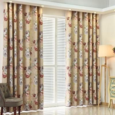 China Blackout Style Custom Villatic Floral Printed Drapes Curtains for sale