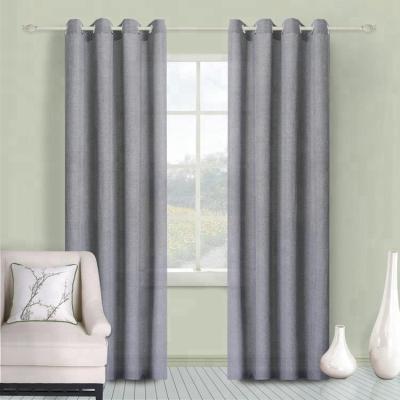 China Blackout Grommet Canvas And Cotton Hotel Quality Cloth Curtain For Hotel for sale