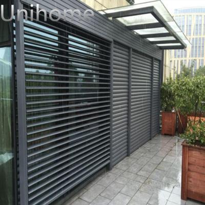 China Corrosion Auto Sun Shade Exterior Aluminum Blinds for sale