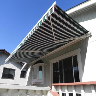 China Garden Motorized Retractable Caravan Awnings Sliding Steel Awning Patio Awning for sale