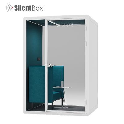 China (Other) Customized Adjustable Indoor Mobile Soundproof Office Meeting Privacy Pod Office Phone Booth Meeting Booth for sale