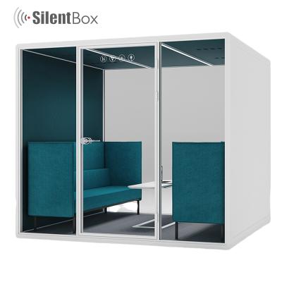 China (Other)Adjustable Modern Interior Sound Proof Telephone Booth Office Meeting Room Mobile Soundproof Acoustic Pod for sale