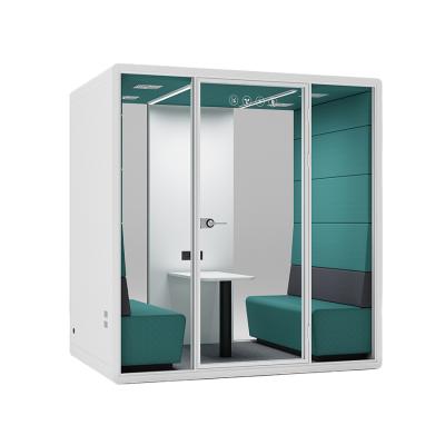 China Adjustable (Other) Mix Modern Private Office Telephone Booth Soundproof Soundproof Booth Office Sound Pod For Sale for sale