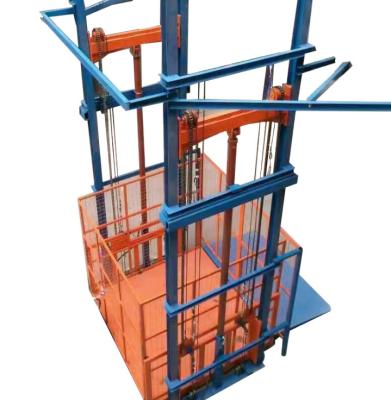 China Contemporary Engineering Construction Engineering Cargo Lift 1000kg-3000kg Hydraulic Rail Building Lifting Type Cargo Elevator for sale