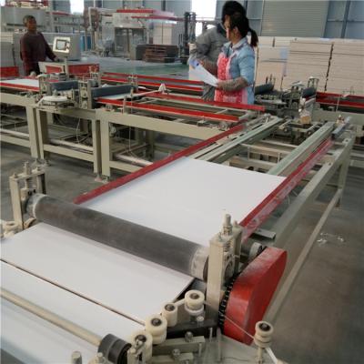 China Board Edge Sealing 60*60cm Automatic Gypsum Ceiling Board Edge Banding Machine for sale