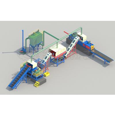 China Large Factory Waste Crushing And Sorting Line / Large Scrap Furniture Recycling Production Line for sale