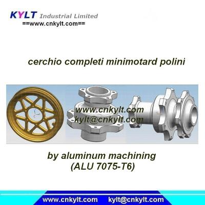 China Aluminum Machining Mini Motorcycle wheels & Hubs (cerchio completi minimotard polini) for sale