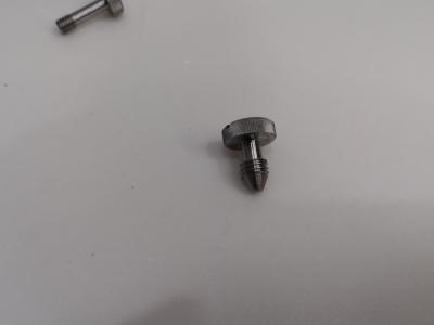 China Stainless steel Slotted screw machined by CNC lathe for sale