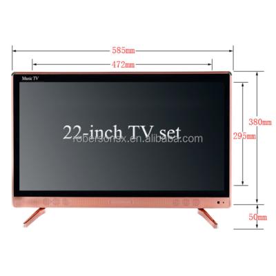 China S2H home 22 inch dvb-t2 tv portable solar dc 12v led tv for satellite for sale