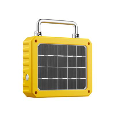 China 4.2V 6AH Portable Home Emergency Solar Rechargeable Light Led Camping Light Solar Light for sale