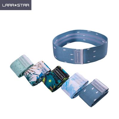 China Durable Printing Resistance Bands Elastic Exercise Hip Circle Bands Fabric Booty Bands for sale