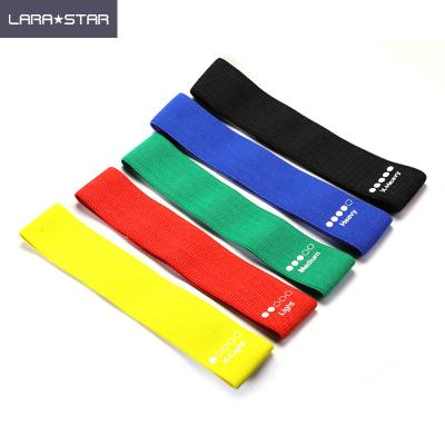 China Polyester Five Resistance Level Gym Booty Bands Fabric Sets Hip Circle With Different Resistance for sale