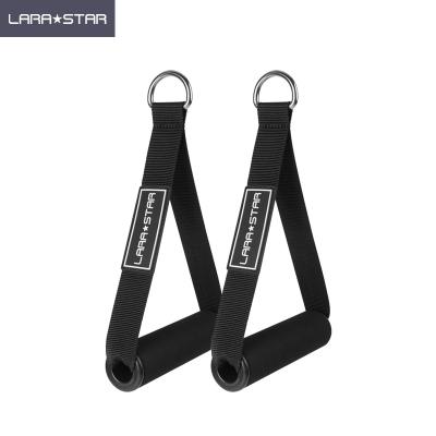 China Durable Arm Strength Training Fitness Accessories Tricep Bank Rope Cable Grip V Bar for sale