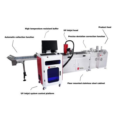 China Various bundling bags are fed by paging inkjet conveying deflection correction system direct manufacturer full automatic UV inkjet paging machine for sale