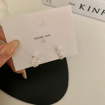 China FASHIONABLE personalized small cavity earrings female earrings simple chain creative style c-shaped earrings for sale