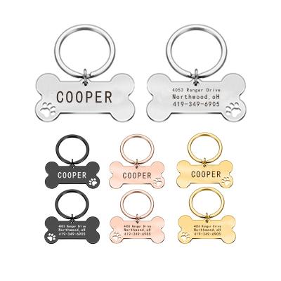 China CLASSIC Anti-Lost Personalized Pet ID Card Dog Collar Engraved Pet ID Card Puppy Pendant Pet Accessories for sale