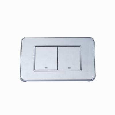 China BIHU Acrylic Switch Click Button Led Indicator Acrylic Gray Plate 2gang 2way 118*72mm International AC 250V 10 Years NC; SHG-10A for sale