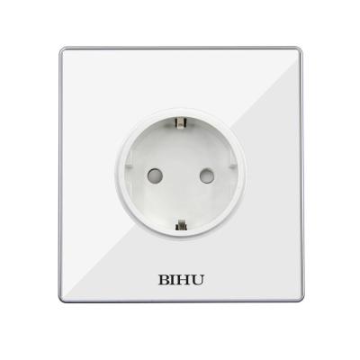 China 2pin 16A Wall Socket EU Flat Acrylic Acrylic Type for sale