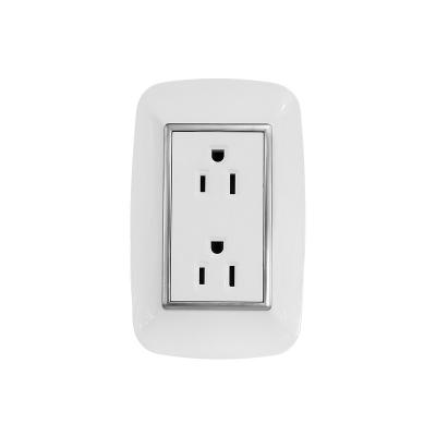 China Good Type High Quality Residential/General Purpose Wall Switch Outlet Wall Switch Socket Brand OEM USA Flat Colored Type for sale