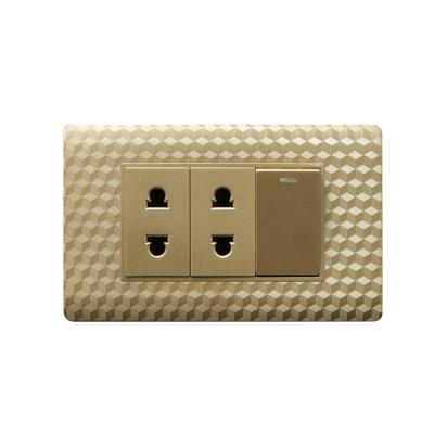 China Plastic Market 2 Pin Electric Plug Socket Factory Source PC Residential/General Purpose 118mm 16A Vietnam From Diamond Golden for sale