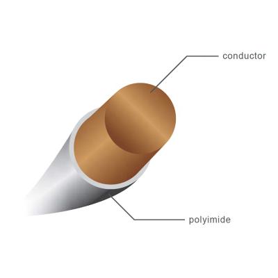 China Aerospace and military applications. 0.012 - 3.00mm FPIW Temperature Index up to 220, 240 Thermal Class Polyimide Enameled Round Copper Wire Aerospace Applications for sale