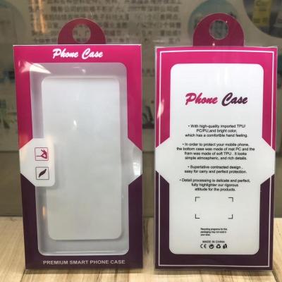 China TPU+PC stock design new printed to blister pvc mobile phone smartphone cellphone retail plastic mobile case packing box for mobile case for sale