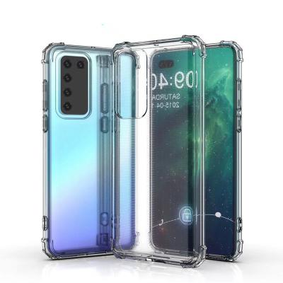 China TPU+PC 2022 ready to ship product clear transparent tpu shockproof soft bumper case back cover for Huawei P50 P50 pro P50E for sale