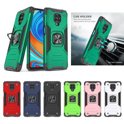 China TPU+PC For Xiaomi Redmi Pro 8 8A Armor Bumper Case For Mi Note10 Pro Note 9S 9 CC9 Note 10 Max Shockproof Magnetic Ring Holder Case for sale