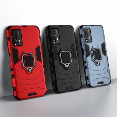 China Shockproof Armor Case Shockproof For Xiaomi Redmi 11 Case Ring Holder Stand Phone Back Cover For Xiaomi Redmi 11 Redmi11 J19S M2010J19SG for sale