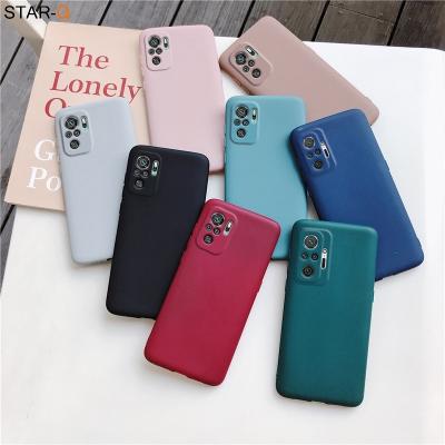 China Shockproof Camera Protector Silicone Phone Case For Xiaomi Redmi Note 11/Note11Pro Candy Color Matte Soft Tpu Back Cover for sale