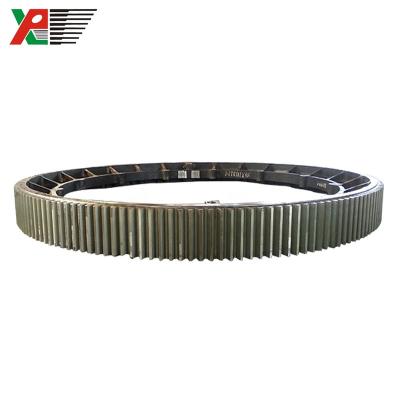 China Factory Gear For Cement Industry Casting Steel Gear Ring Alloy Girth Gear for sale