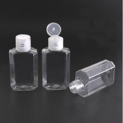 China 20ml 30ml 60ml 80ml Pet Recyclable Eco-friendly Travel Squeeze Bottle Hand Sanitizer Bottles Wash Gel Plastic Bottle With Flip Cap for sale