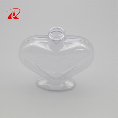 China 50ML 100ML 150ML 200ML PETG Recyclable Heart Shaped Plastic Bottle Bottle Filling Liquid Bottle for sale