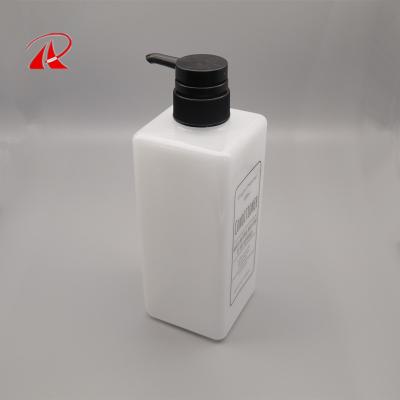 China Recyclable 1 Liter Bottle 1000ml Empty Shampoo Lotion Bottle With Black Pump for sale