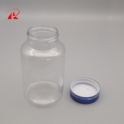 China Recyclable Healthy PET Pill Bottle Care Bottle Capsule Bottle With Metal Top Cap for sale