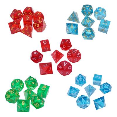 China Nontoxic. Eco-friendly wholesale custom 6 sided die set d&d die games for adult in ktv or home for sale