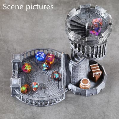 China Resin Dice Tower of Dungeons and Dragons dNd Tower Dice Retro Fashionable RPG for sale