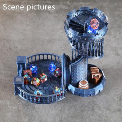 China Fashionable design die towers and tray crafts set polyresin gift factory resin dies custom wholesale tower for sale