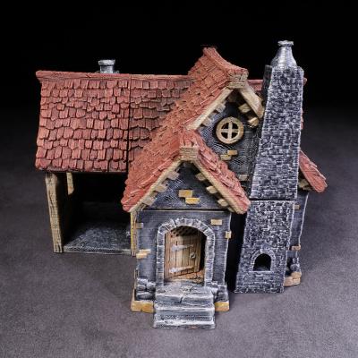 China Popular Stereo Tavern House RPG Dnd Miniatures 3D Miniature Terrain For Tabletop Game RPG Dice for sale